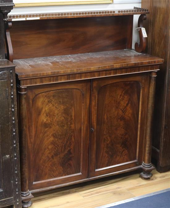 A Victorian mahogany chiffonier W.109cm